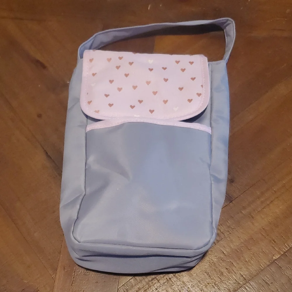 Insulated Charming Pink and Gray Bag
